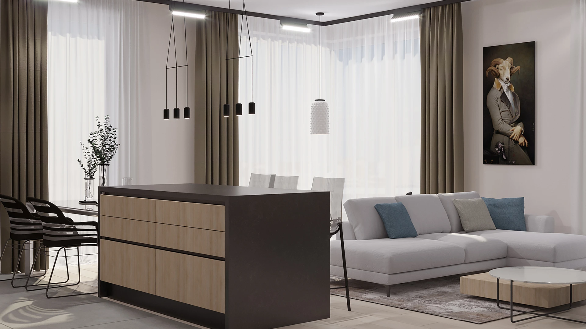Квартира ЖК Зарічний з площею 124м²